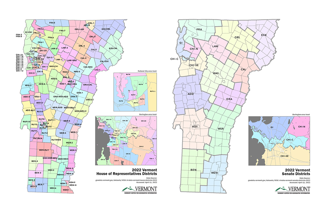 2022 Vermont Legislative Districts Now Available Vermont Center for